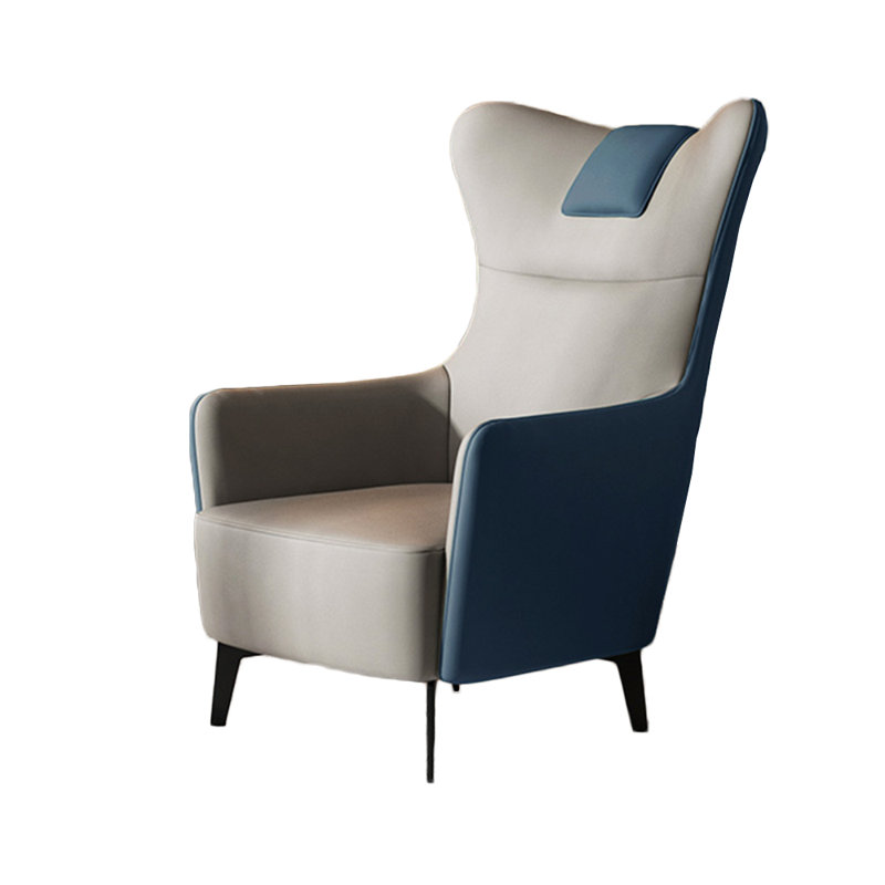 Fauteuil inclinable Skylor, Gris / bleu