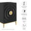 Meuble-lavabo de 24 po Beau (lavabo non inclus) en noir Beau