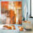 Orange abstrait