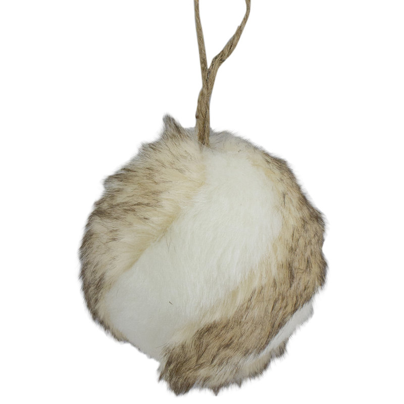 Ornement de Noël brun et blanc