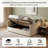 Velvet Piano Key Style Tufting Daybed with Lift-Up Storage, No Box Spring Needed, Cream-157827735