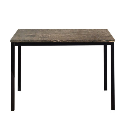 Bureau d'ordinateur contemporain en bois et métal Harry avec des matériaux écologiques et une conception durable pour la maison ou le bureau