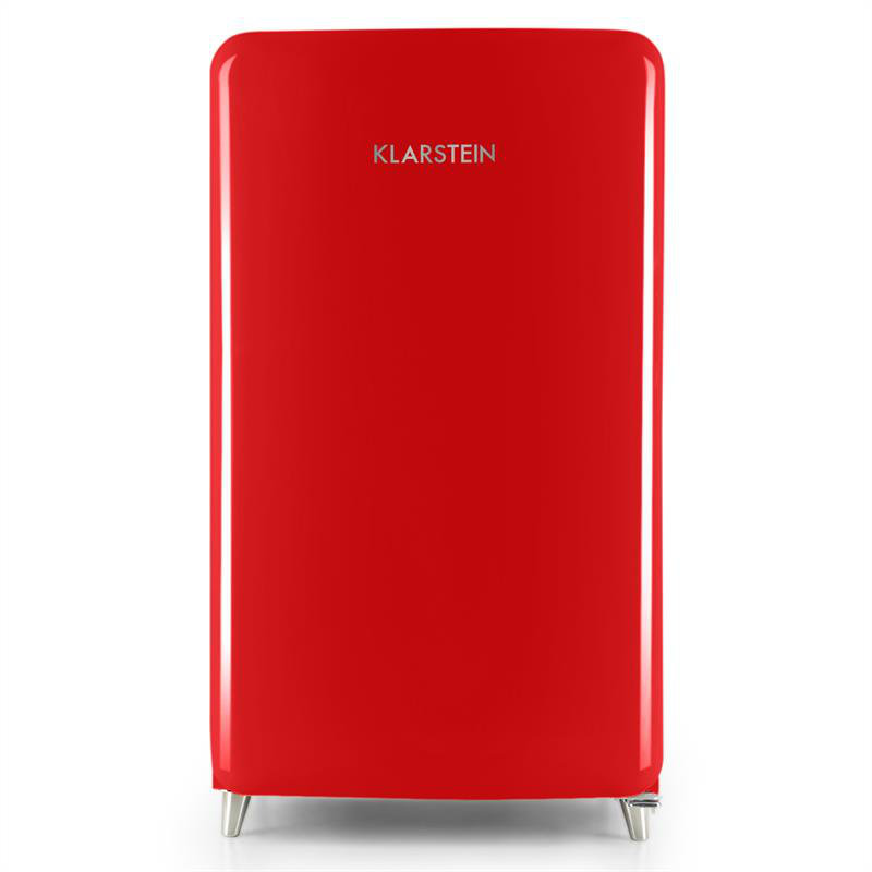 Klarstein PopArt 136m³ L Freestanding Mini Fridge, Red