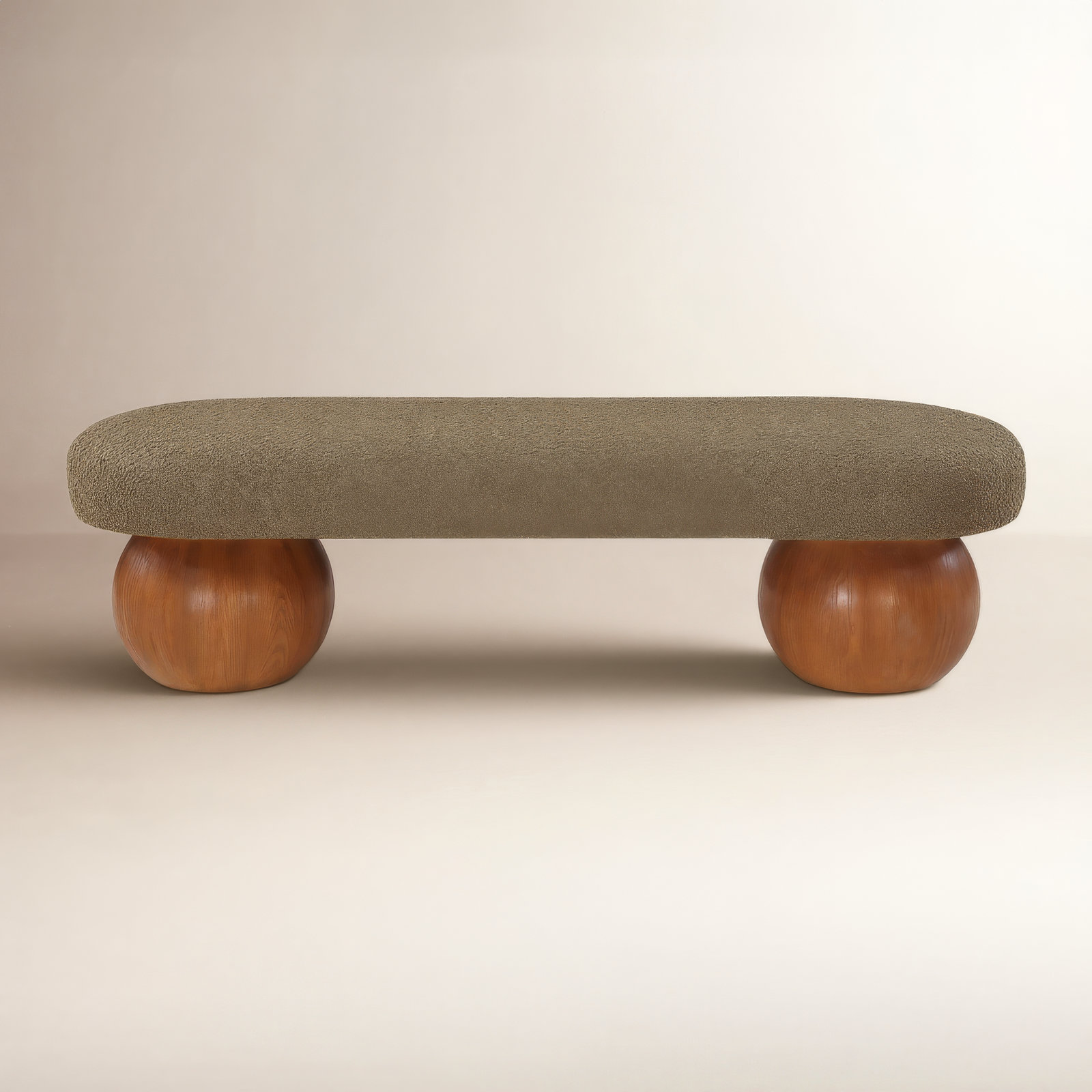 Bowie 60" Bedroom Bench, Olive, Brown