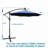 10 Ft Outdoor Patio Umbrella Solar Powered LED Lighted Sun Shade Market Waterproof 8 Ribs Umbrella With Crank And Cross Base For Garden Deck Backyard Pool Shade Outside Deck Swimming Pool-110874499
