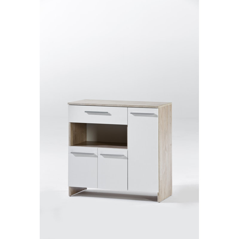 Tbridge 80cm Sideboard, Oak/White