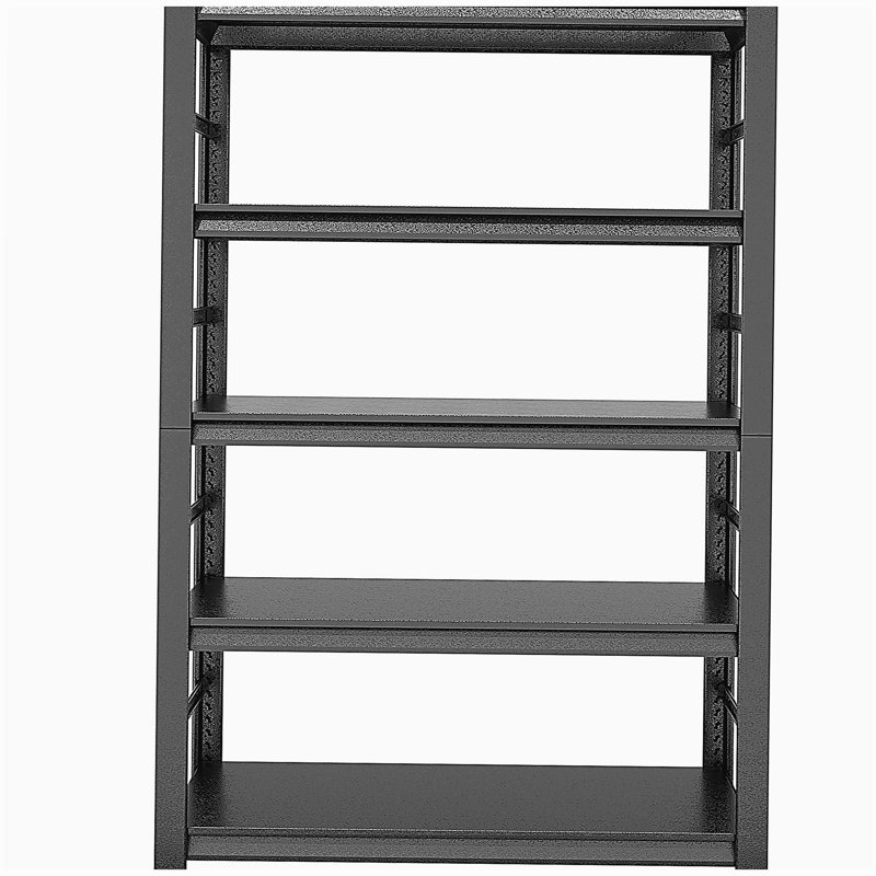 Étagères de rangement Étagère en métal robuste à 5 niveaux Étagères réglables et support de rangement Étagère de garage de cuisine H78 * W47.2 * P18