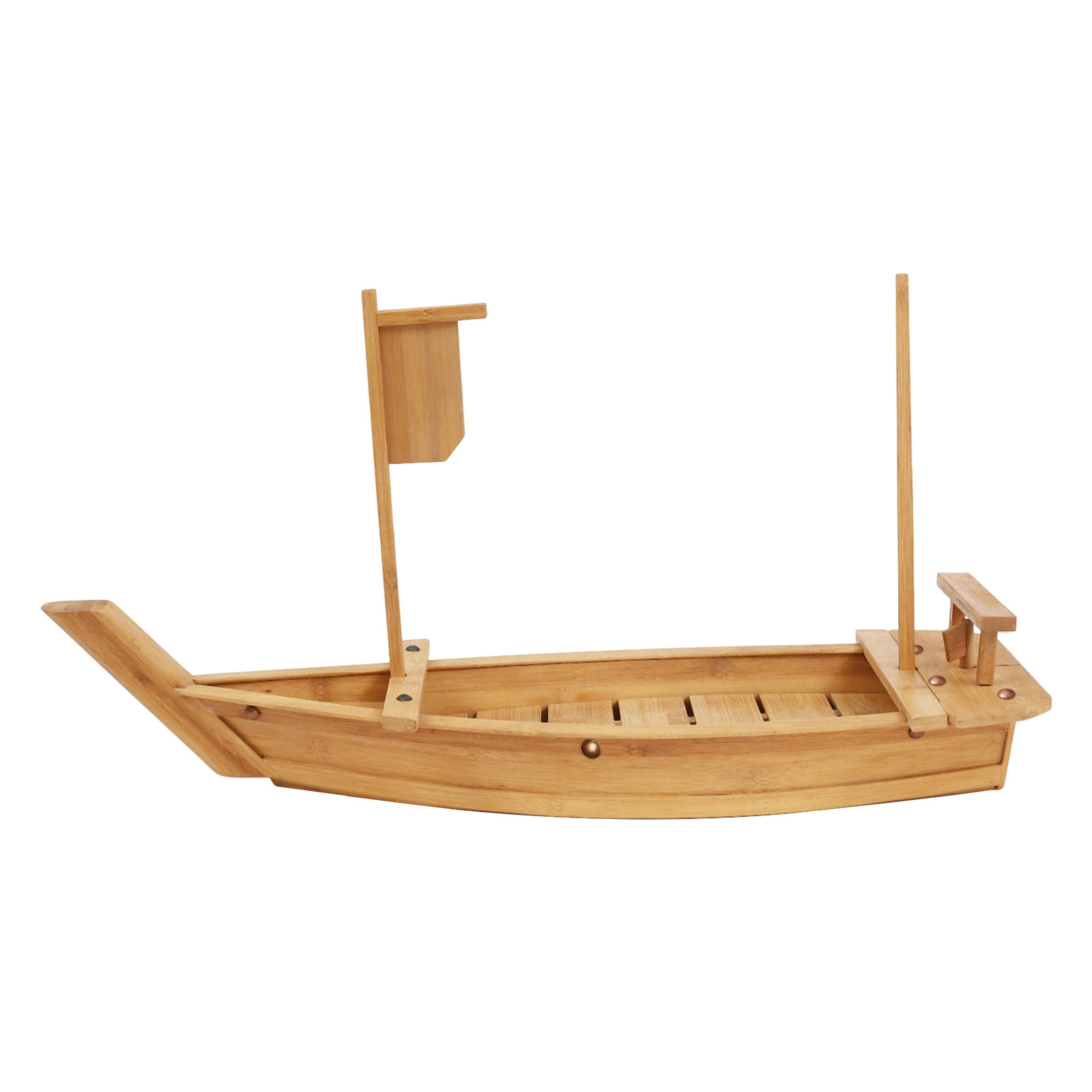 Natural Bamboo Large Sushi Boat - 17 1/4 x 5 x 3 1/2 - 1 count