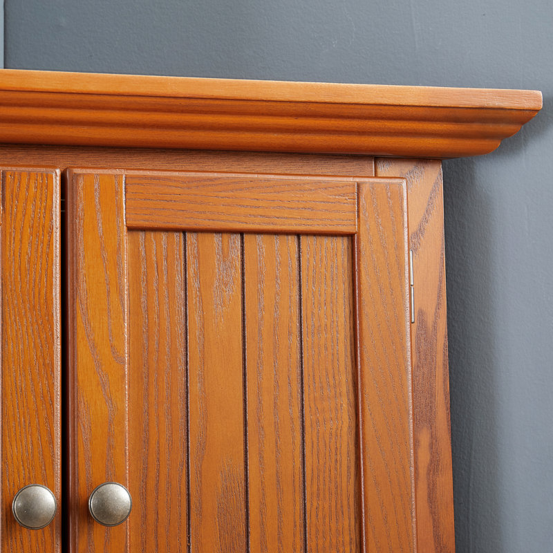 Armoire de rangement 72 "avec 8 portes en chêne - Maximisez votre maison