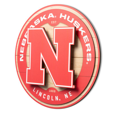 NCAA Nebraska Cornhuskers 3DX Circle Wall Art