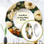 Motif de fleurs de chrysanthème terreux - miroir floral rond mural_MTMIR123792-99625613