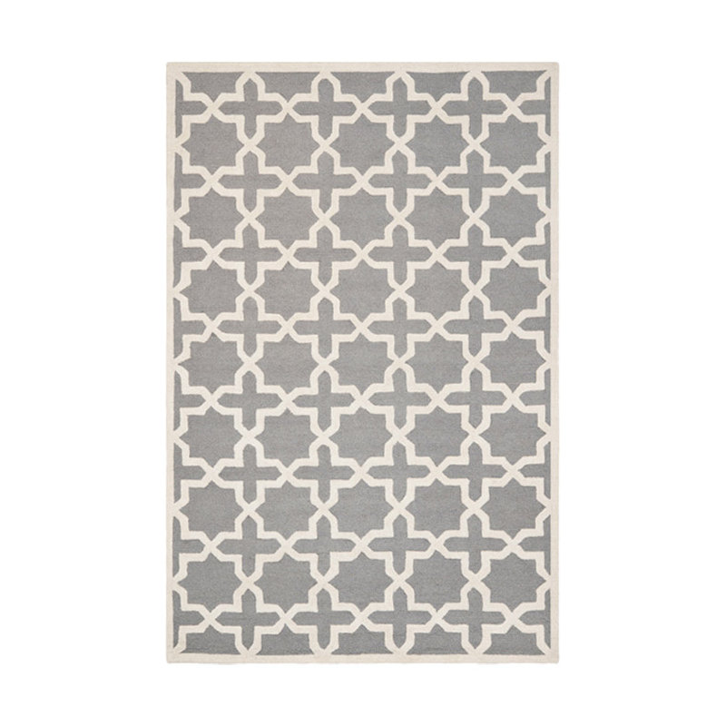 Igna Hand Tufted Wool Geometric Rug, Rectangle 8' x 10'