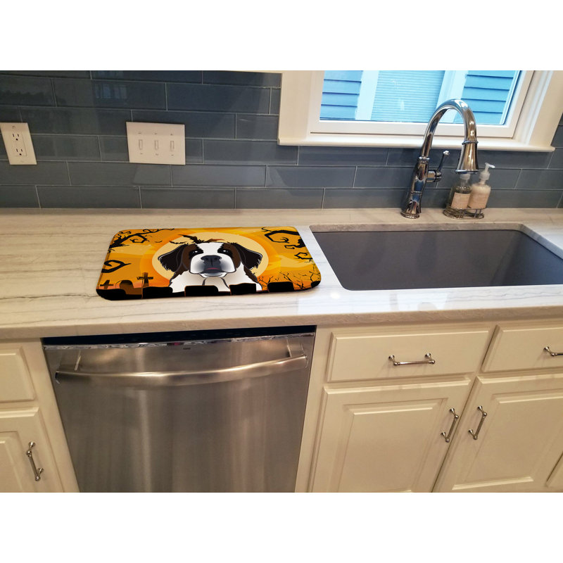 Tapis de séchage halloween saint bernard