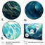 «Tropical Storm Surf Waves - Coastal Tropical», ensemble d'art mural 5 pièces-1439014453