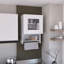 Kitchen Wall Cabinet 29" H, With Towel Rack And Spice Rack, One Door, Two Internal Shelves