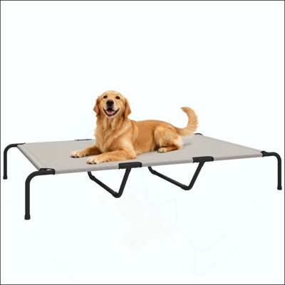 Elevated Dog Bed  Breeds Outdoor Dog Bed Breathable Mesh Steel Frame
