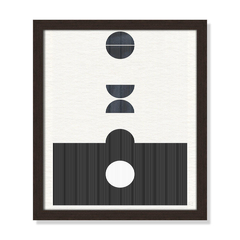 «Eclipse I» par Susan Jill - impression encadrée, H 15 po x l 13 po x P 0,75 po, Cadre en noyer à grain ouvert