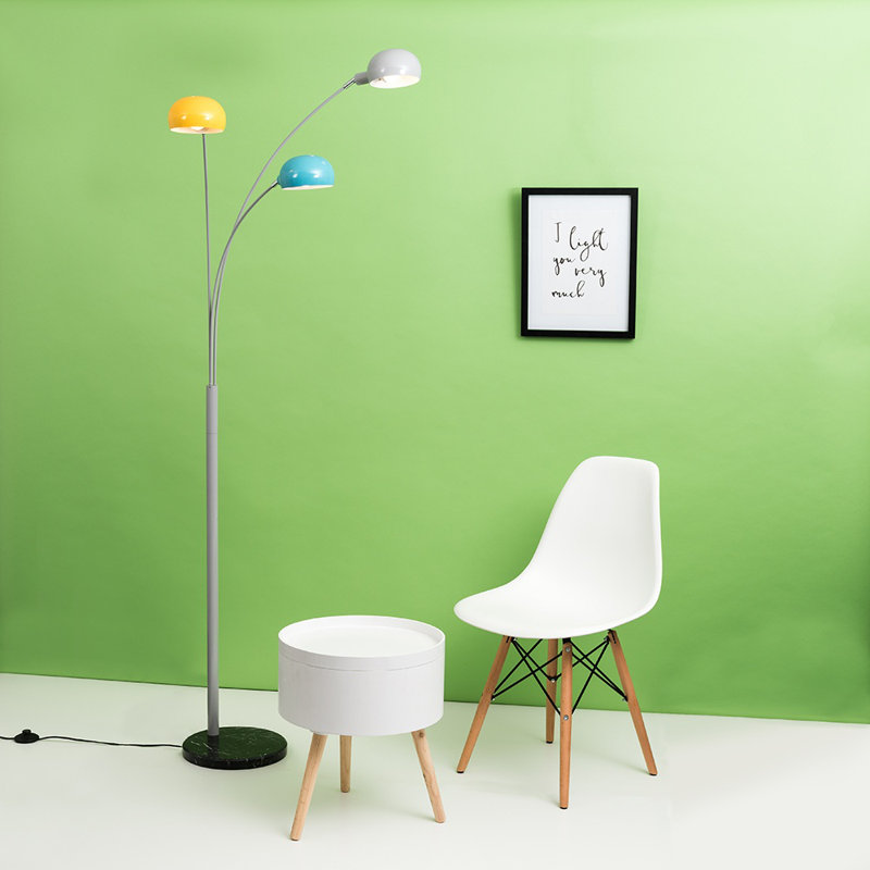 Derosier 192cm Tree Floor Lamp, Cool Grey, Yes
