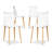 Modholic Spindle Dining Chair, White (Set Of 2)