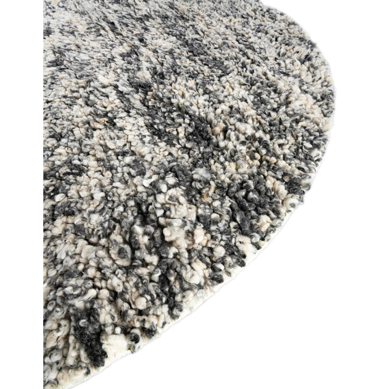Yanaliz Hand Loomed Wool Indoor Rug, Round 10'