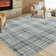 Machine Washable Rug Gingham Non-Slip Modern Rug for Living Room Bedroom Nursery Dining Table Stylish Carpet for Dorm and Bedside Decor