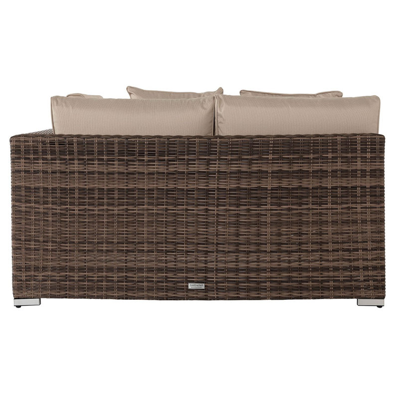 140cm Wide Straight Patio Sofa with Cushions