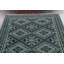 Tapis noir noué à la main de conception unique 5 pi 1 po x 8 pi New Age