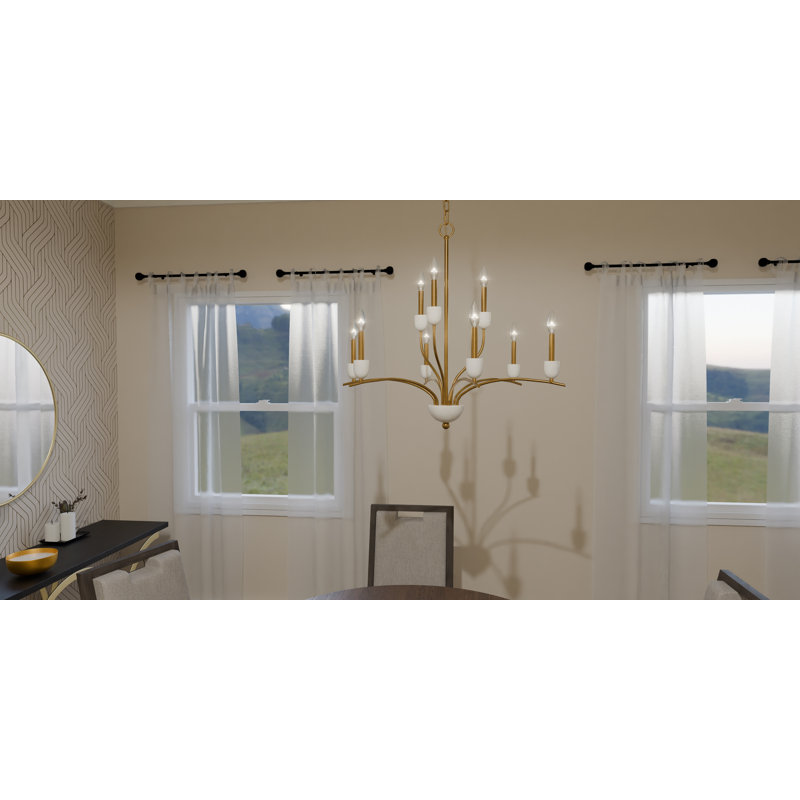 Amaran 9 - Light Dimmable Tiered Chandelier