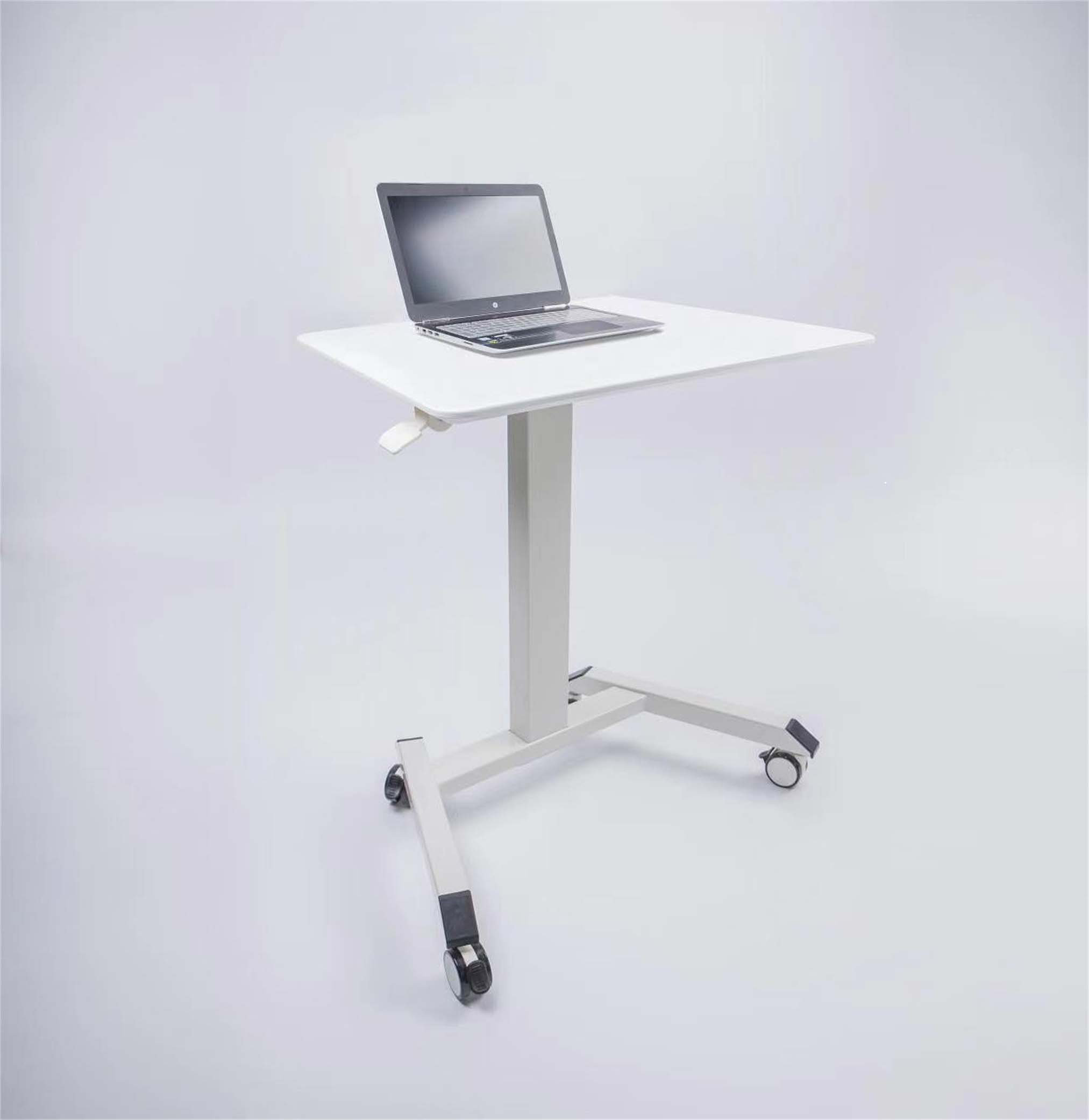 Wrought Studio™ Compact Tech Desk with Manual Height Adjustment