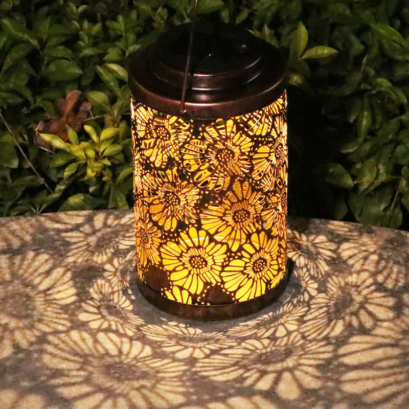 7.5'' Solar Powered Outdoor Hanging Light