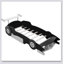 Race Car-Shaped Platform Bed With Wheels-1618918782