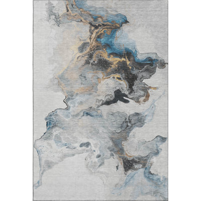 Premium Machine Washable Mehara AMF1688 Abstract Rug