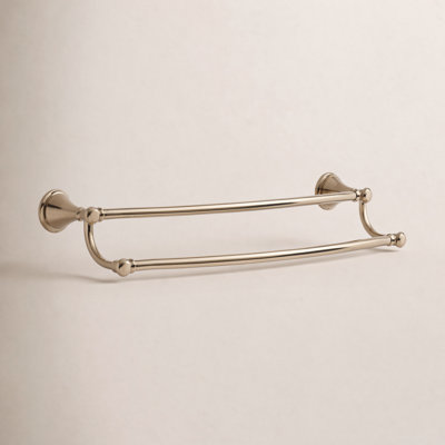 Cassidy 24 in. Wall Mount Double Towel Bar Bath Hardware Accessory