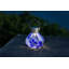 Lanterne solaire à thé en verre soufflé à la main 5 po - Pervenche-118695317