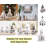 Figurine White Church Steeple Wood 11.5h
