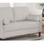Contemporary Style 1Pc Loveseat With Pillows