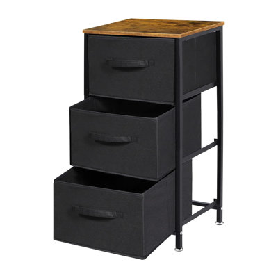 16.73'' W Metal Nightstand