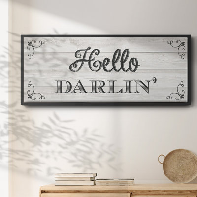«Hello Darlin», toile encadrée