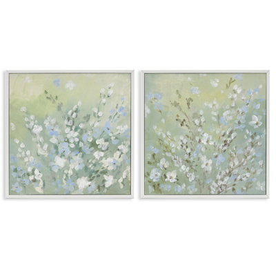 «Wispy Willows Blooms 2 PC», ensemble d'art giclée par Lanie Loreth