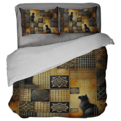 Two Cats Comforter Set