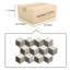 Marbre hexagonal à jet d'eau, 3 couleurs blanc gris noir, marbre naturel, pour plancher et mur, carreau de marbre poli, pierre naturelle, marbre véritable, marbre véritable, 1 boîte de 12 pièces