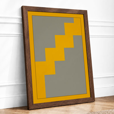Ascending Geometry Geometric - Framed Print