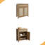 Buffet en rotin, armoire de rangement Farmhouse avec tablette réglable, armoire de cuisine Boho avec tiroir pour la salle à manger, la cuisine, le vestibule, le salon