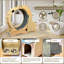 Dynamic Exercise Wheel Natural Wood Modern Indoor Cat Playground