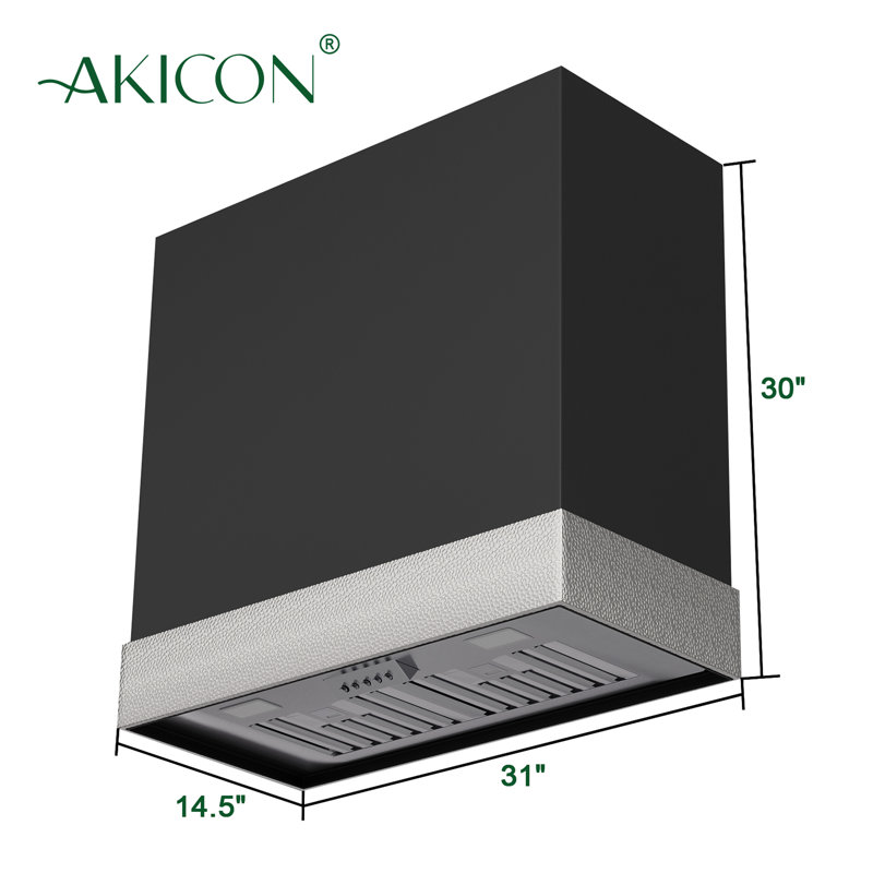 Hotte Akicon 600, Noir / nickel