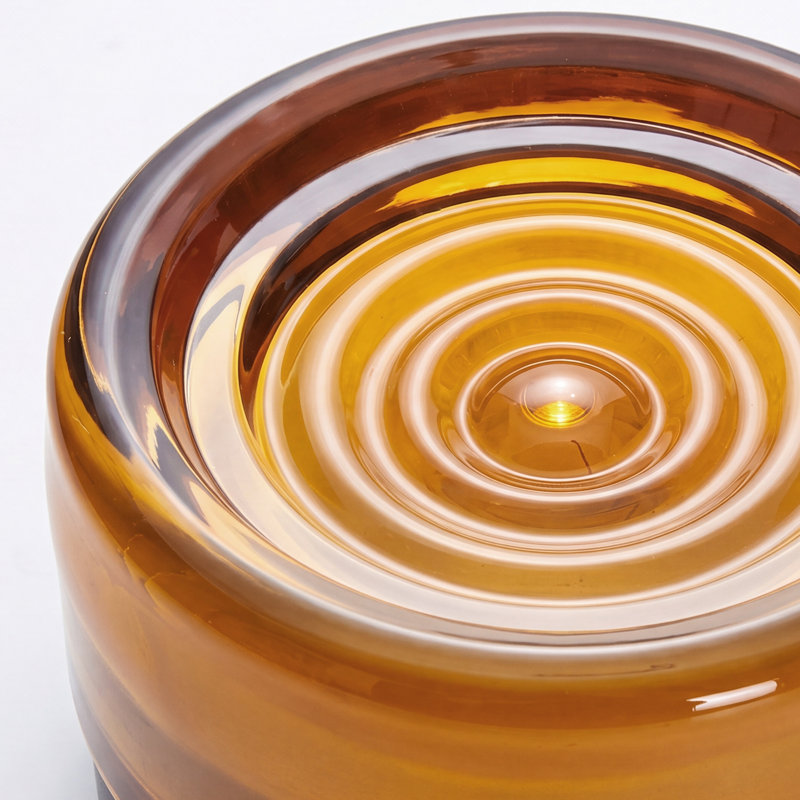 Applique murale en verre Water Wave, Amber