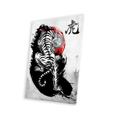 Impression de tigre japonais sur verre acrylique