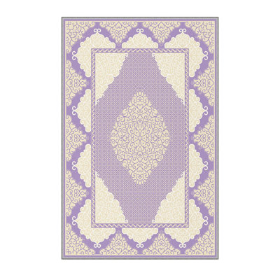 Tapis de qualité supérieure imprimé en 3D, 4,6 x 7,2 pieds, 100% polyester, hauteur de poils de 0,3 pouce | Antibactérien, antidérapant, dessous lavable à la machine | Parfait pour le salon, la chambre à coucher et les aires de jeux pour enfants, durable et élégant