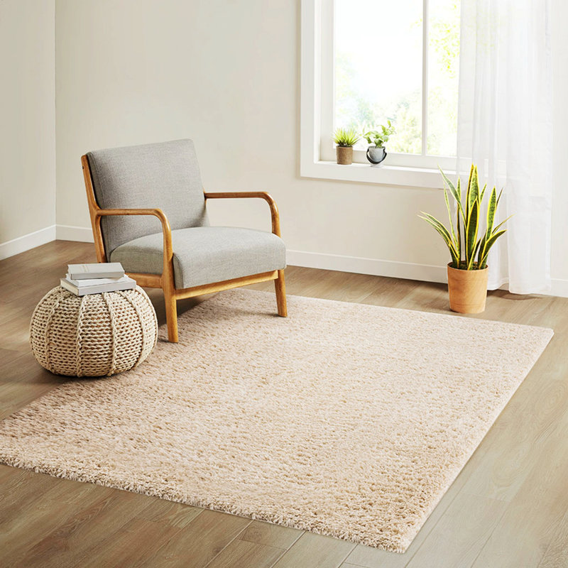 Tapis rectangulaire en coton Risinger, Rectangle 5 pi 3 po x 7 pi