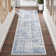 Oriental Machine Washable Rug Non-Slip Area Rug for Living Room Low-Pile Rug Indoor Floor Cover Floral Rug for Bedroom Dining Room Hallway Kitchen Office
